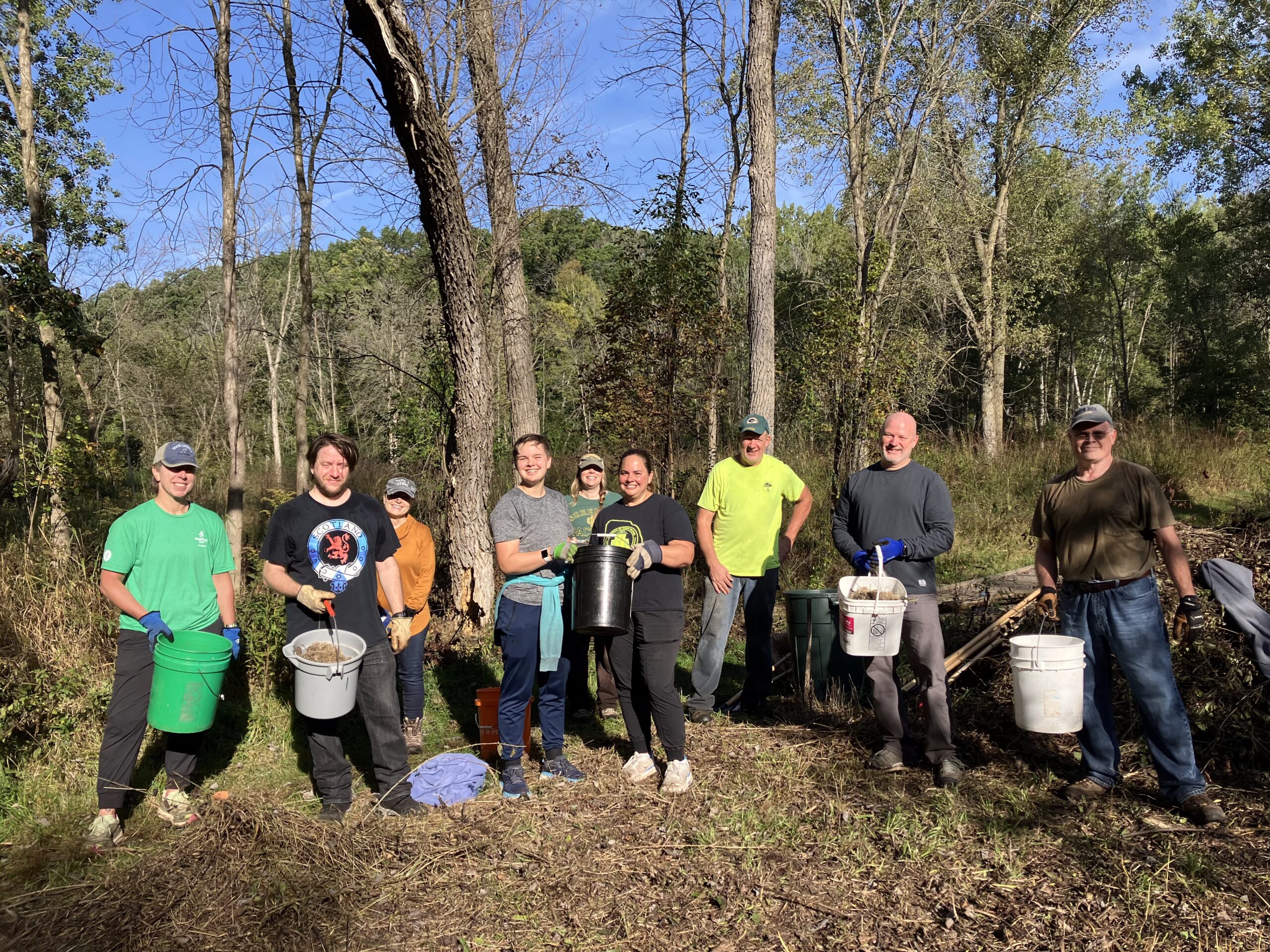 Group volunteers at Baird Creek